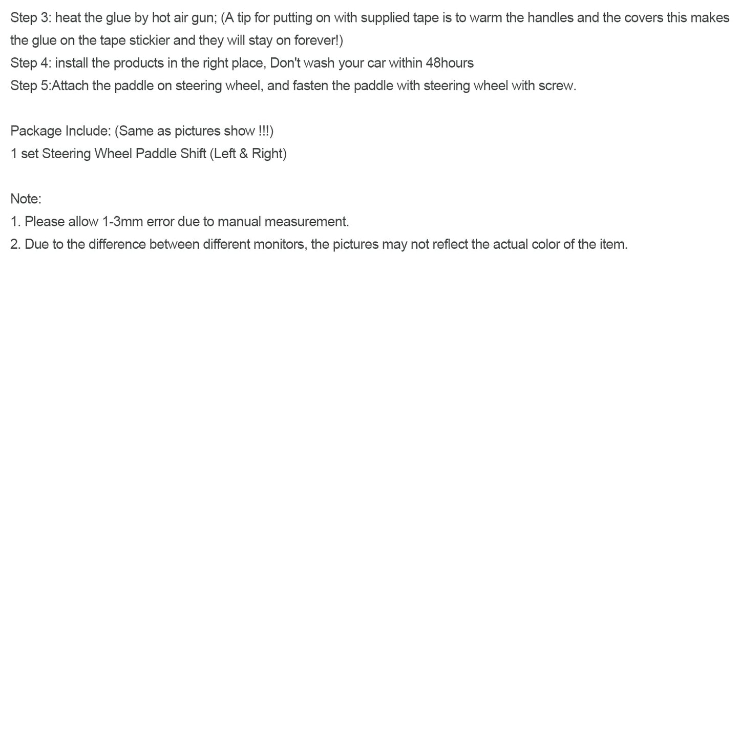 Audi A3 A4 A5 A6 A7 A8 Q5 Q7 Steering Wheel Shift Paddle Shifter Extended