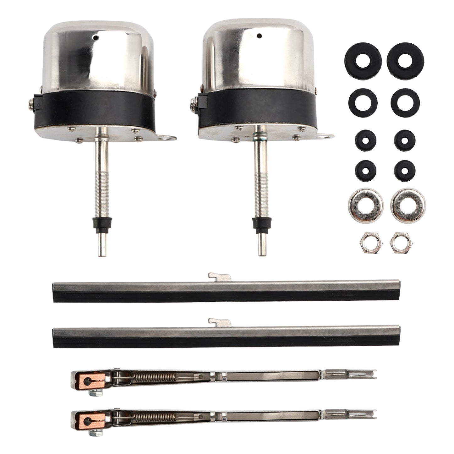 Pair of Stainless Windshield Wiper Motor Hot Street Rod for Jeep for Ford