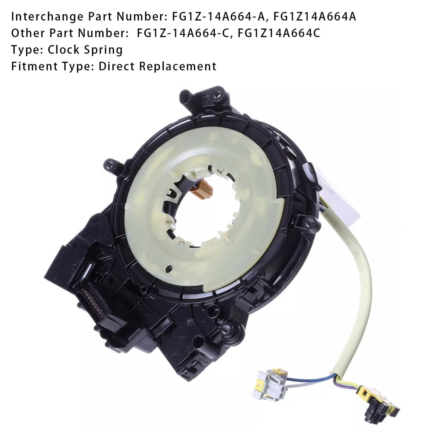 FG1Z-14A664-C Clock Spring For Ford Taurus 2015-2019 Lincoln MKT 15-19 MKS 2014-2016