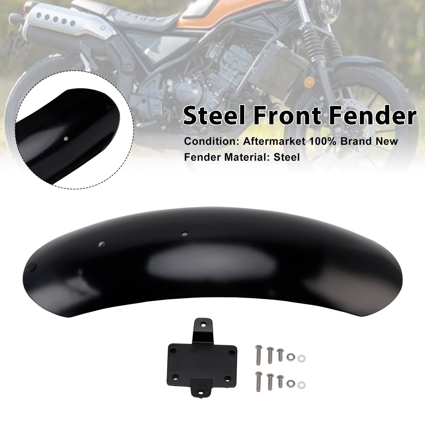 2023-2025 HONDA CL250 CL300 CL500 SCL500 Steel Front Fender Mudguard