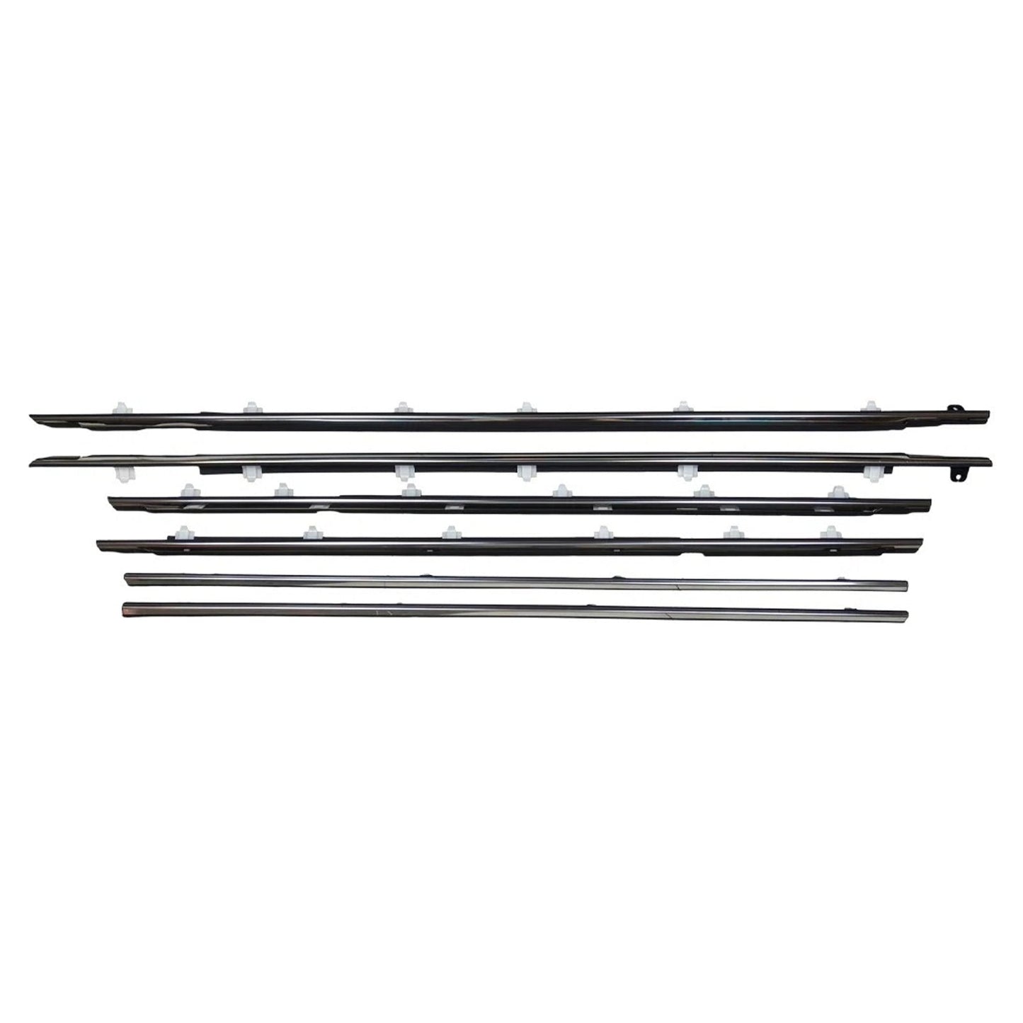 6PCS Door Belt Molding Fit For Toyota Land Cruiser 80 Series 1991-1997