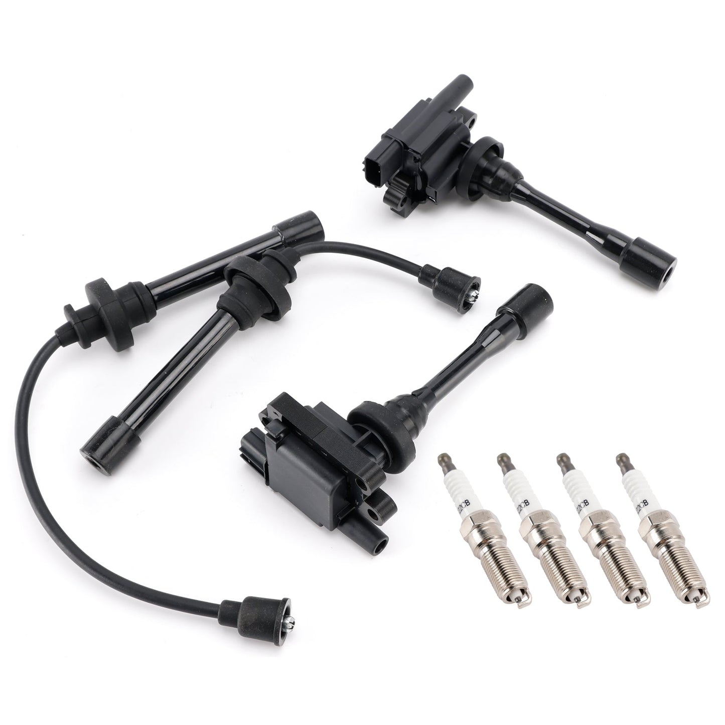 2000-2008 For Mitsubishi Eclipse 2.4L L4 2x Ignition Coil+2x Wires+4x Plugs UF295 C1257