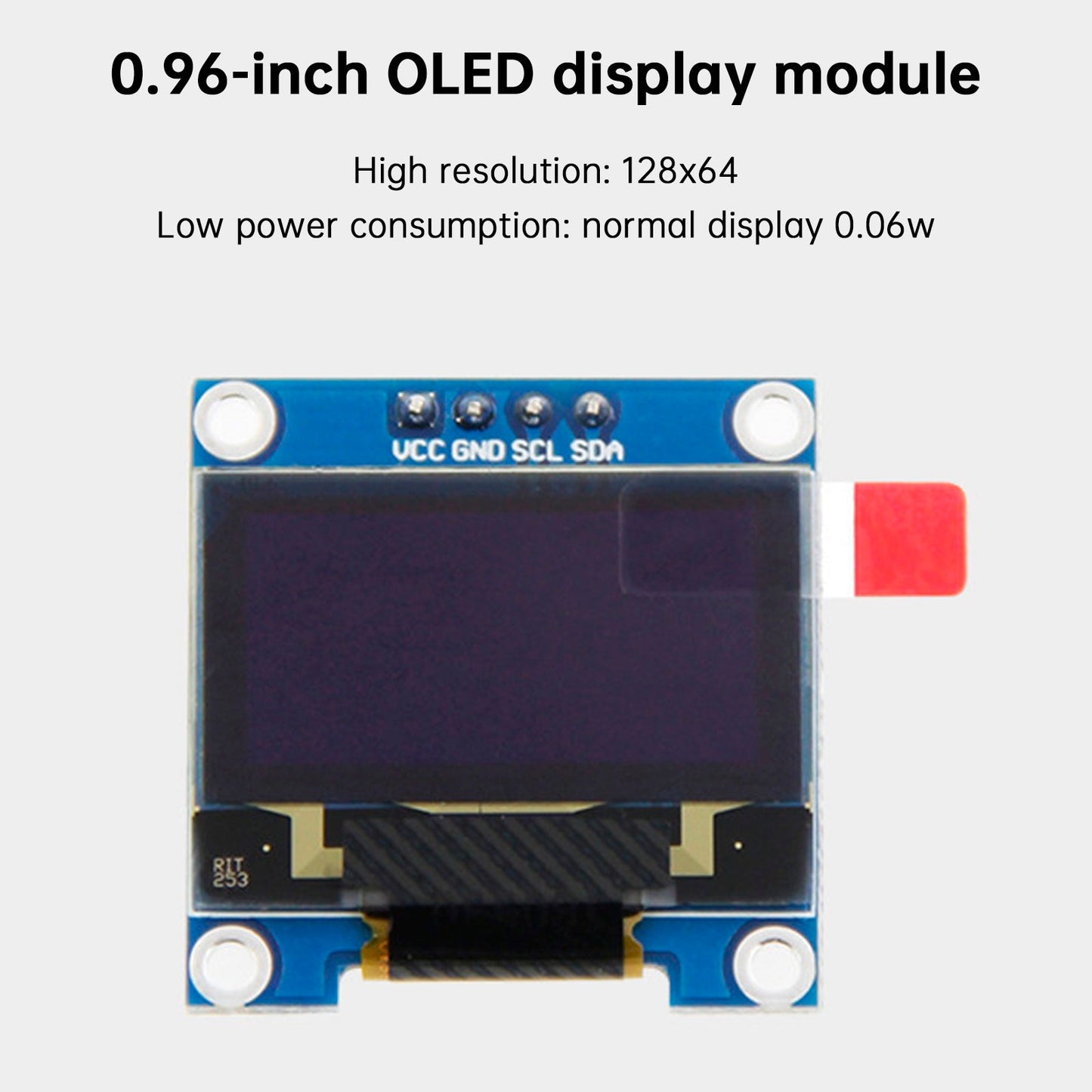 Raspberry Pi 4B 0.96-inch OLED Display Module IP Hard Disk Information Display