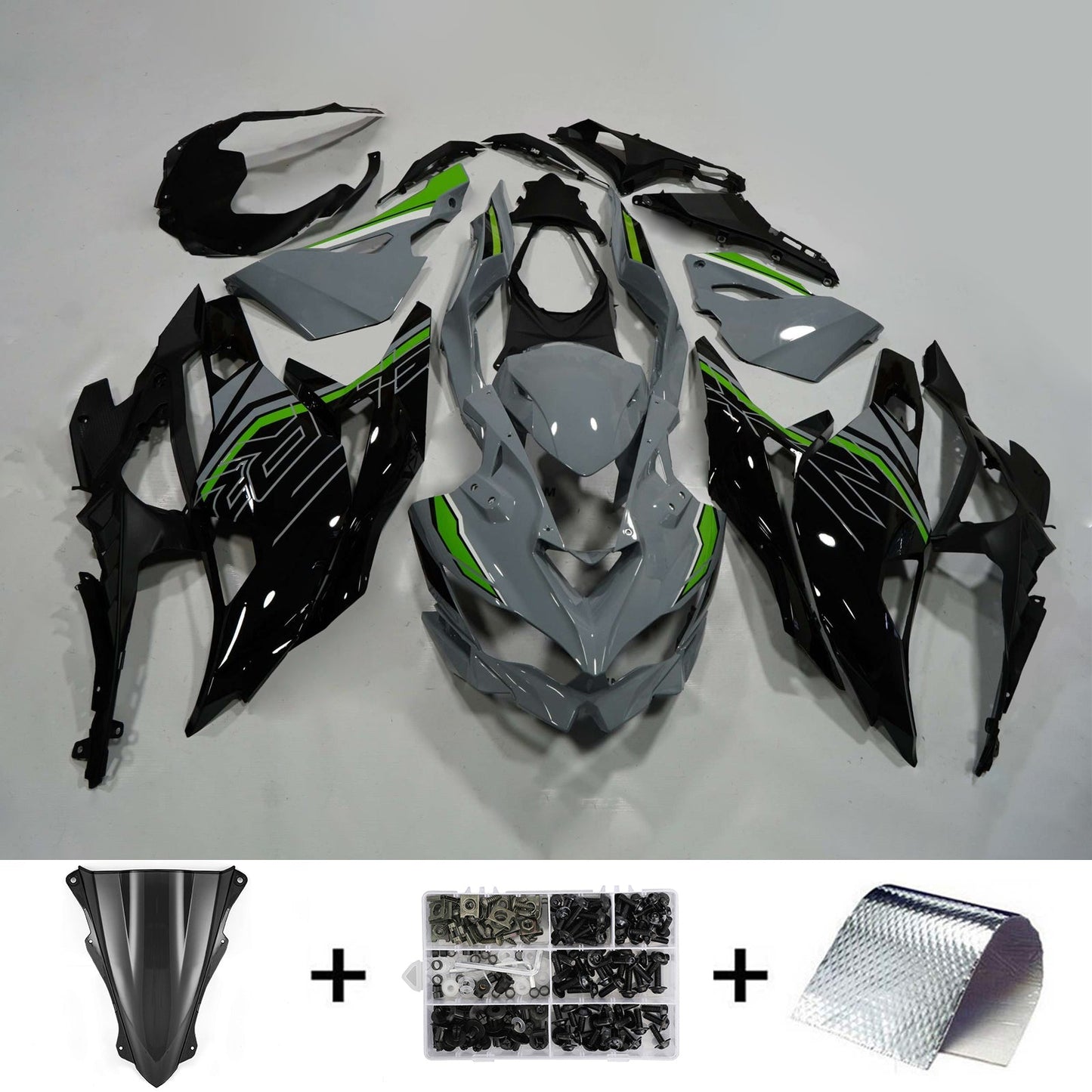 2019-2025 Kawasaki Ninja ZX-25R Amotopart Injection Fairing Kit Bodywork ABS #102