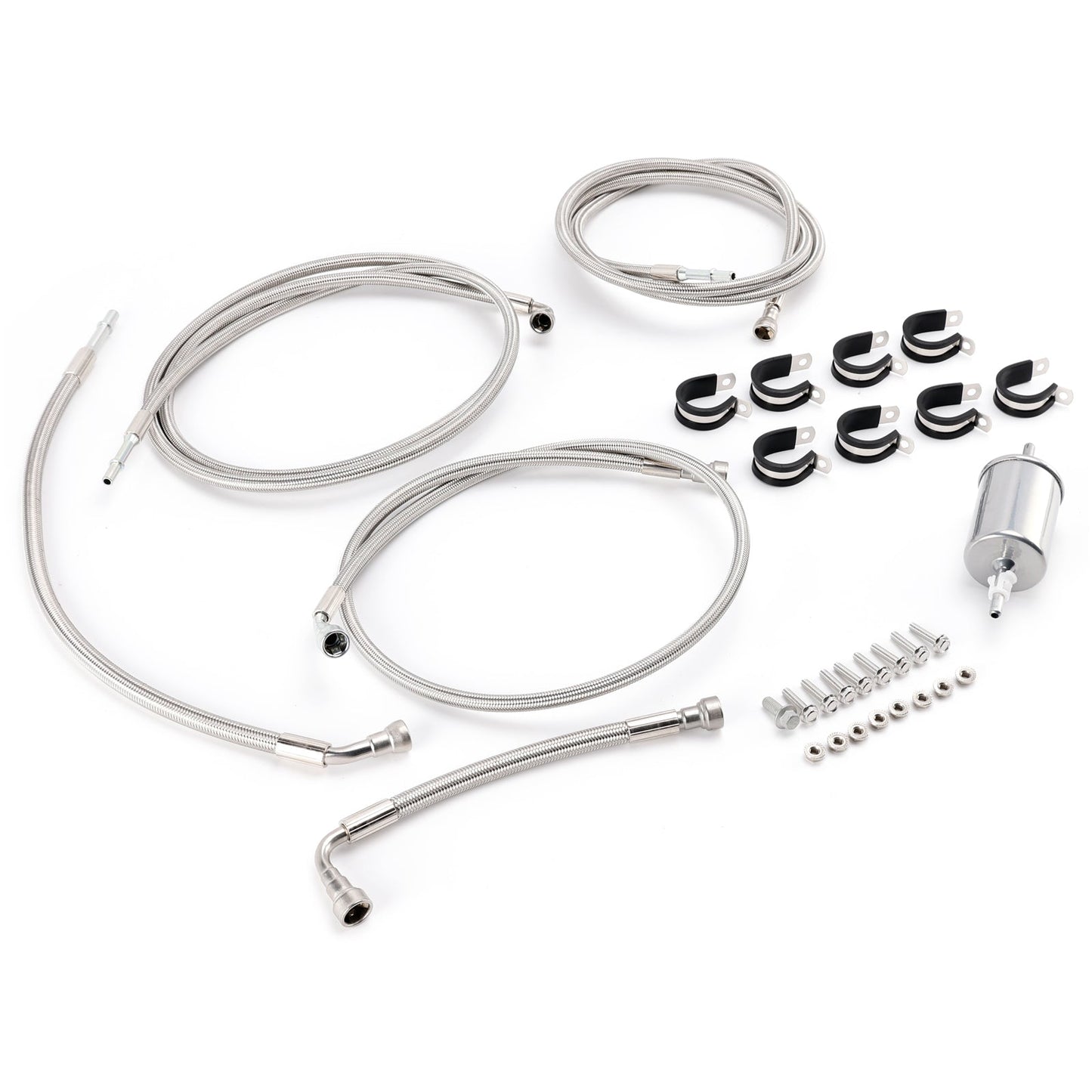 2002-2004 For Tahoe Suburban 1500 Stainless Steel Braided Fuel Line Kit 819823