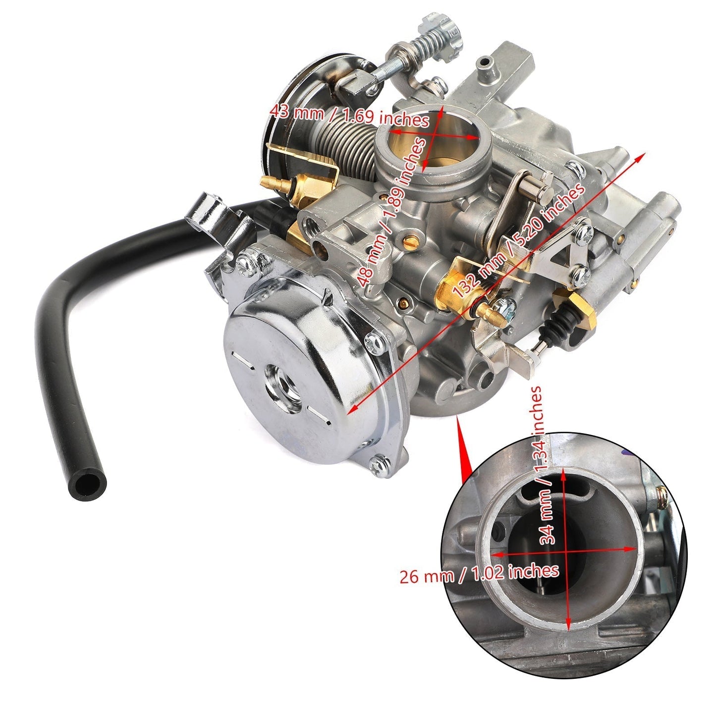 1988-1990 Yamaha Route 66 XV250 Carburetor Carb