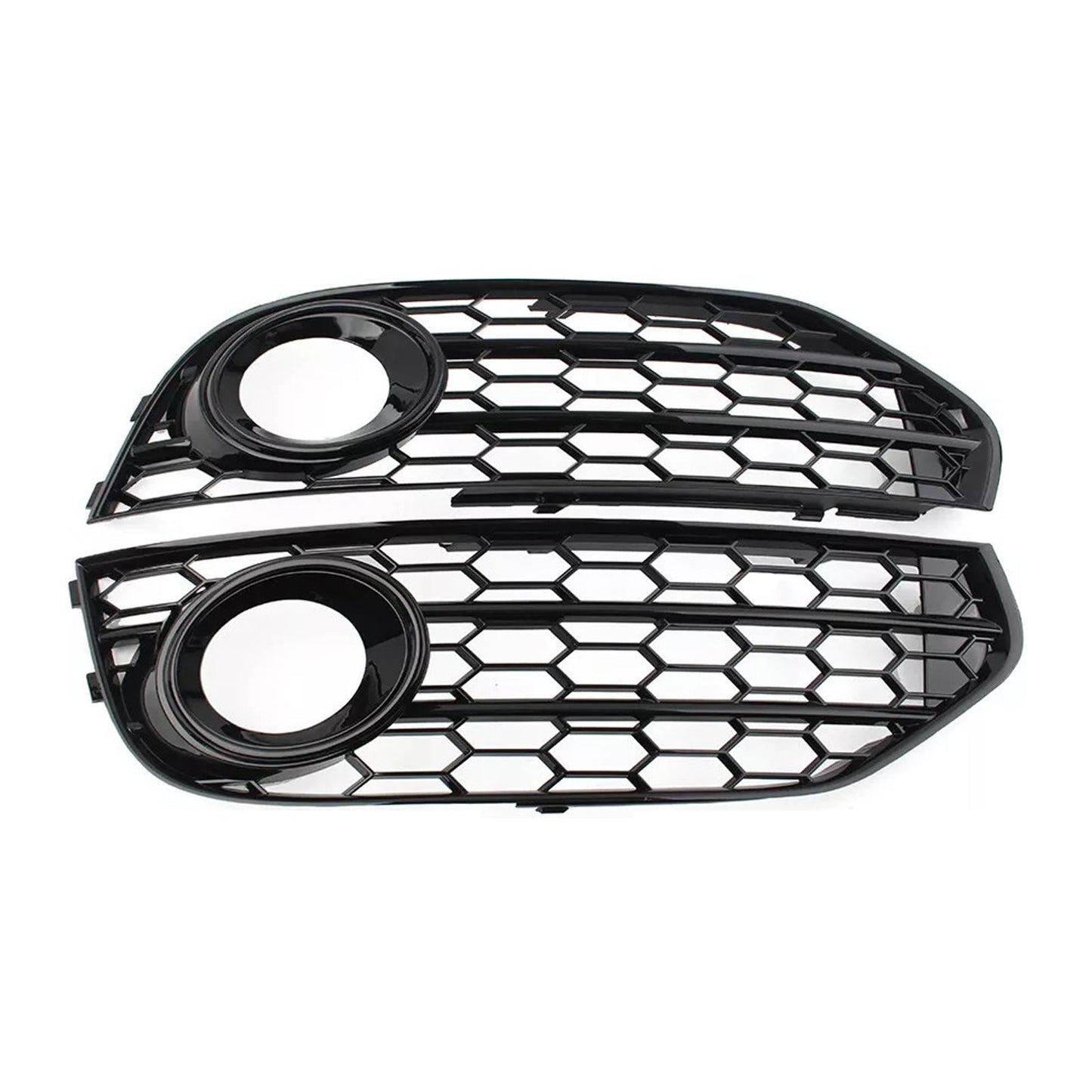 2010-2015 Audi A4 Allroad B8 Front Bumper Honeycomb Fog Grille Cover Black
