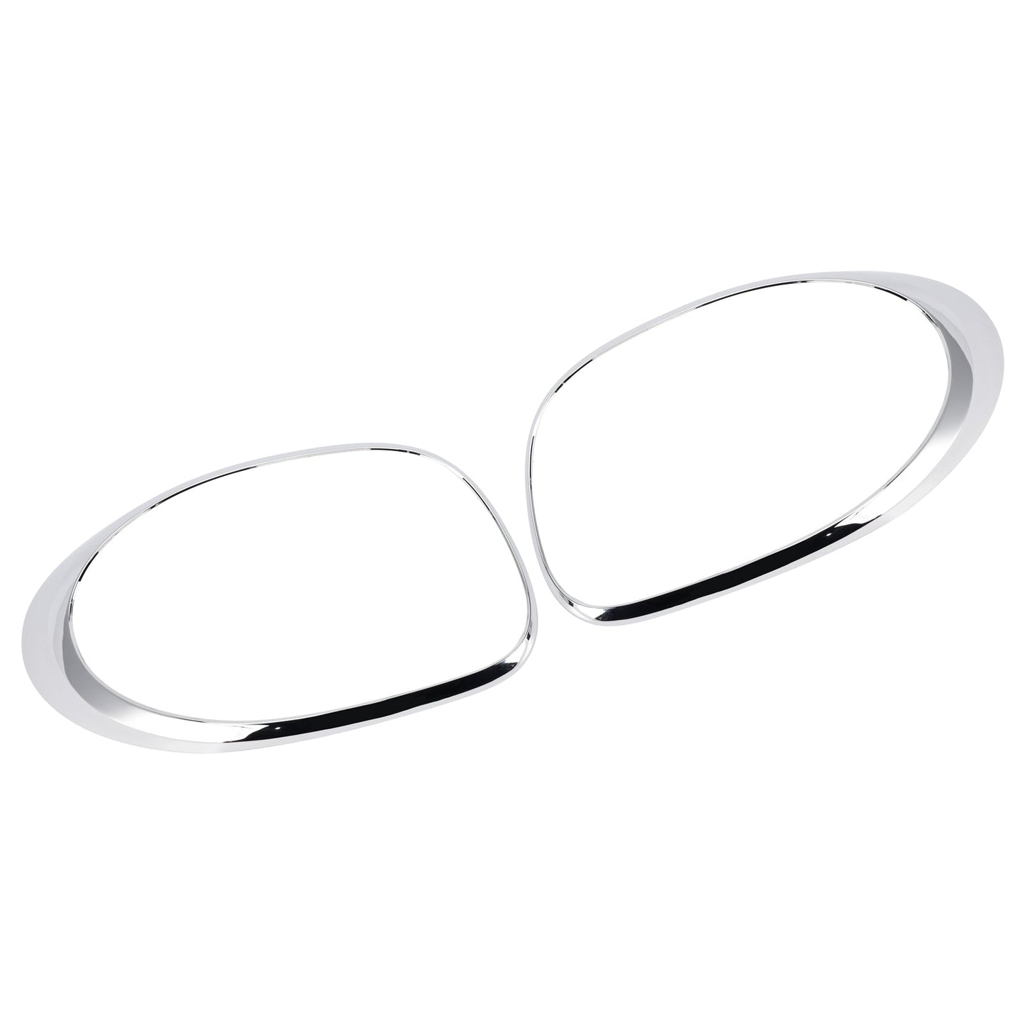 2014-2020 For Fiat 500L Left+Right Rear Taillight Lamp Trim Ring Chrome