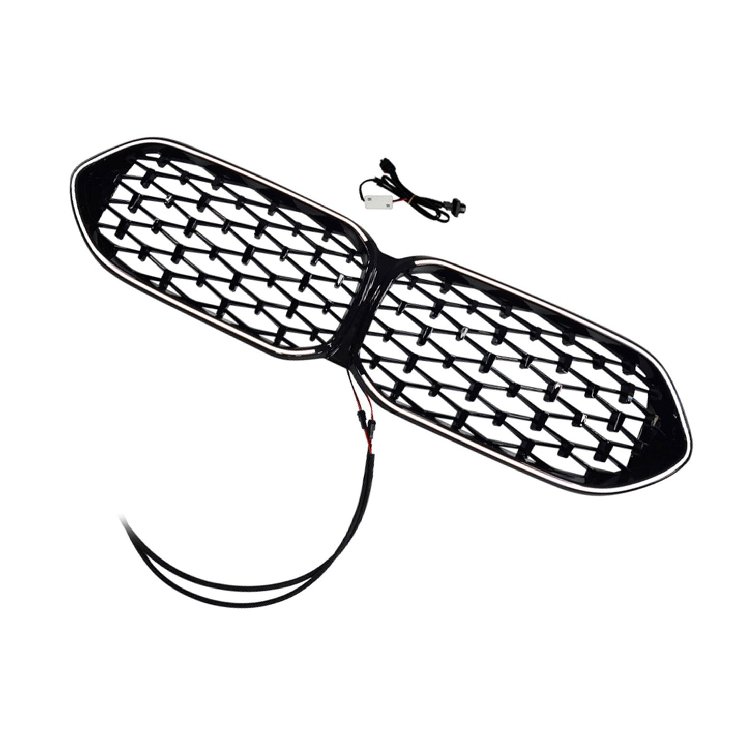 2020-2023 Fit BMW 2 Series F44 Coupe Diamond Gloss Black Front Grille Grill