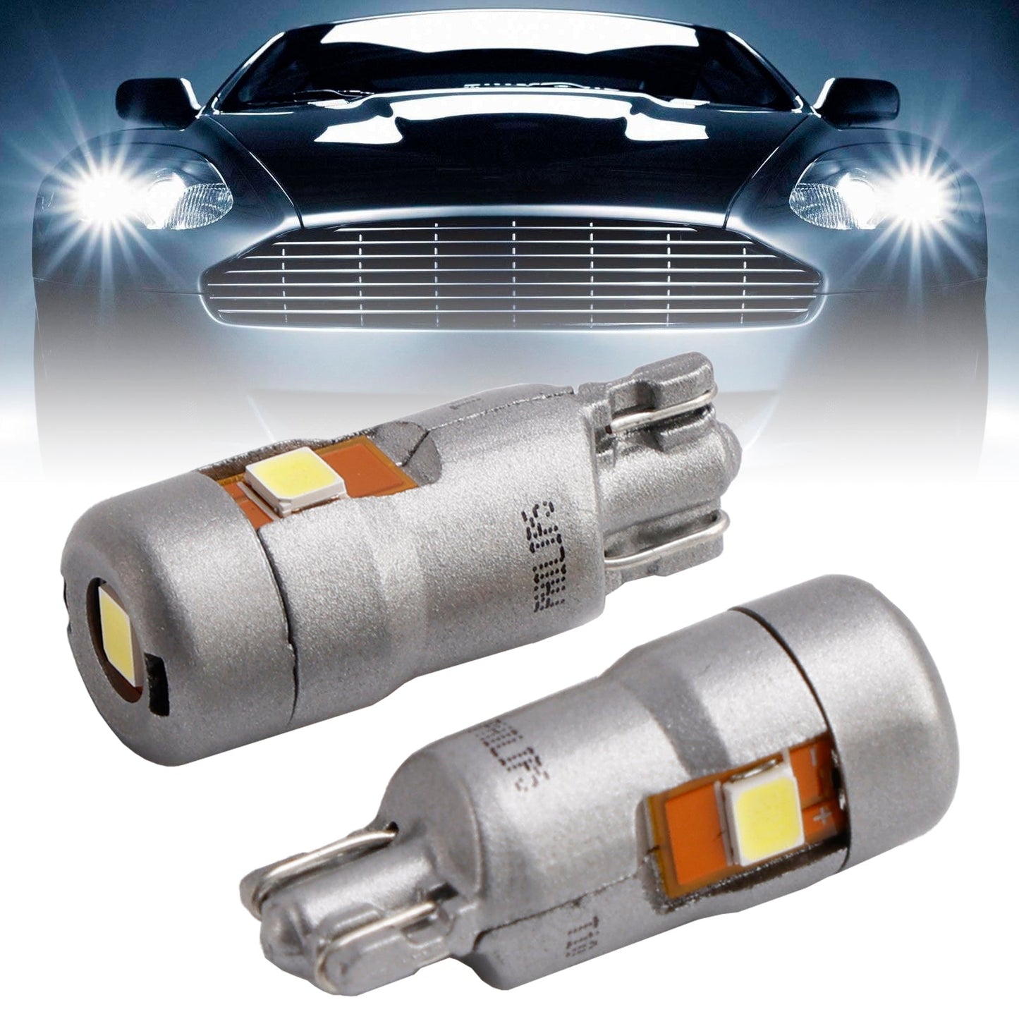 Car Light LED-T10 Ultinon Pro6000 W5W 11961U60AW 6800K 80LM For PHILIPS