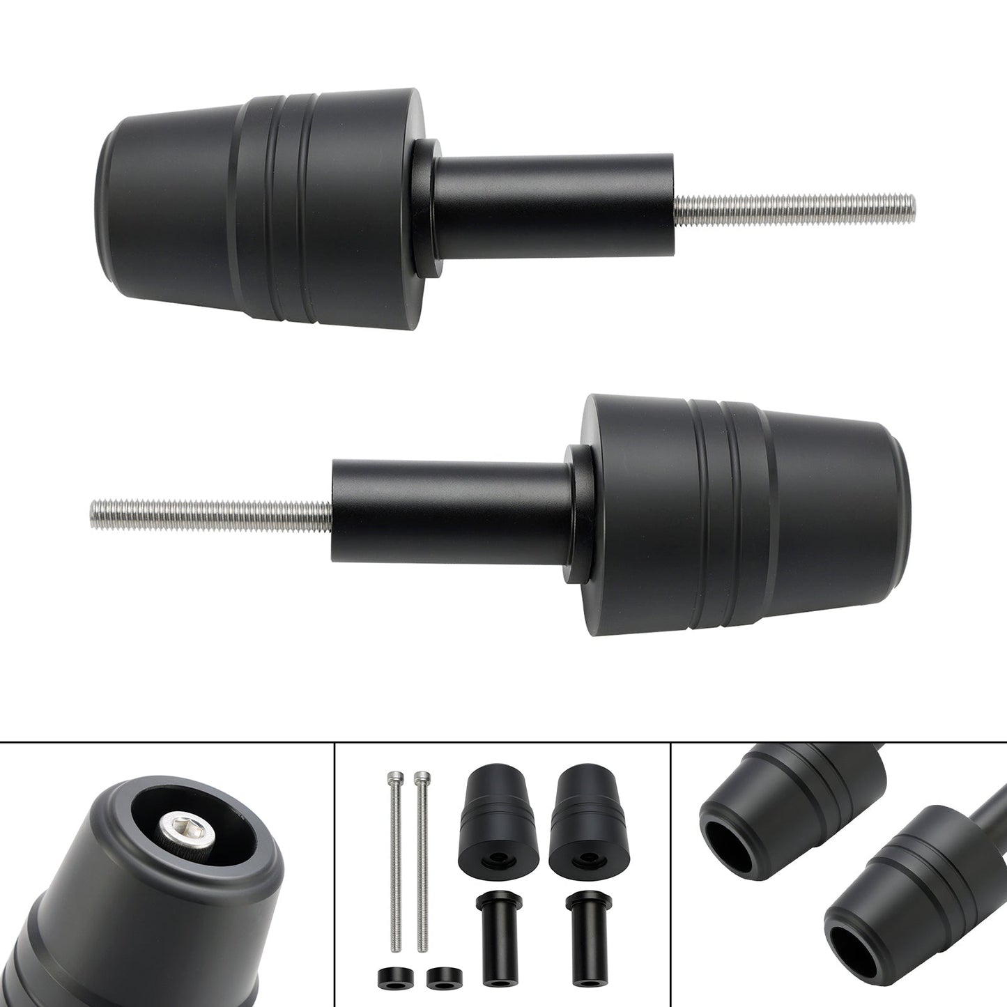 Crash Bobbin Protector Slider Aluminum Black For Aprilia Sr Gt125/200 2021-2024