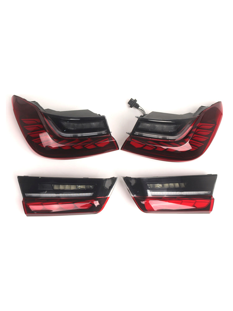 2019-2024 BMW 3 Series G20 G28 G80 M3 L&R Red LED Tail Lights Rear Lamp Assembly