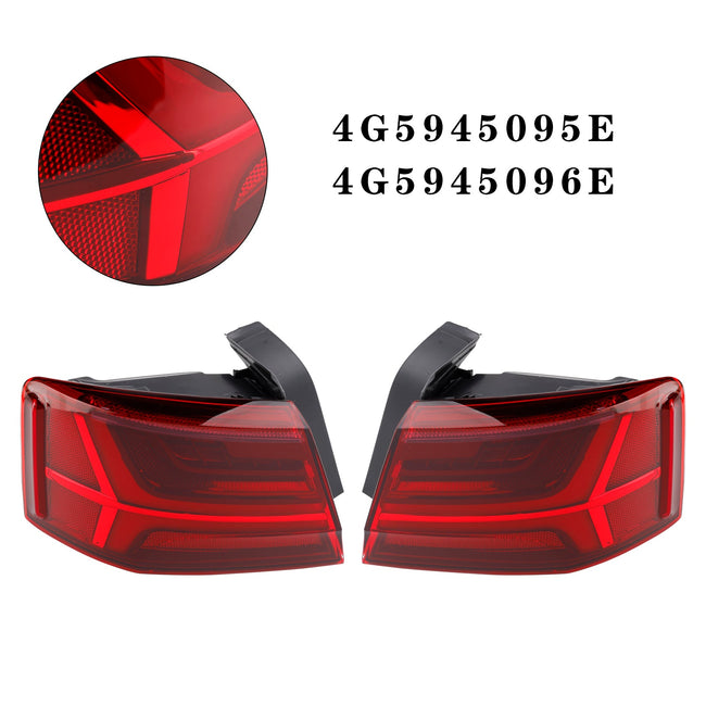 2015-2018 Audi A6 4G C7 Left+Right Pair Rear Tail Light Outer 4G5945095E 96E