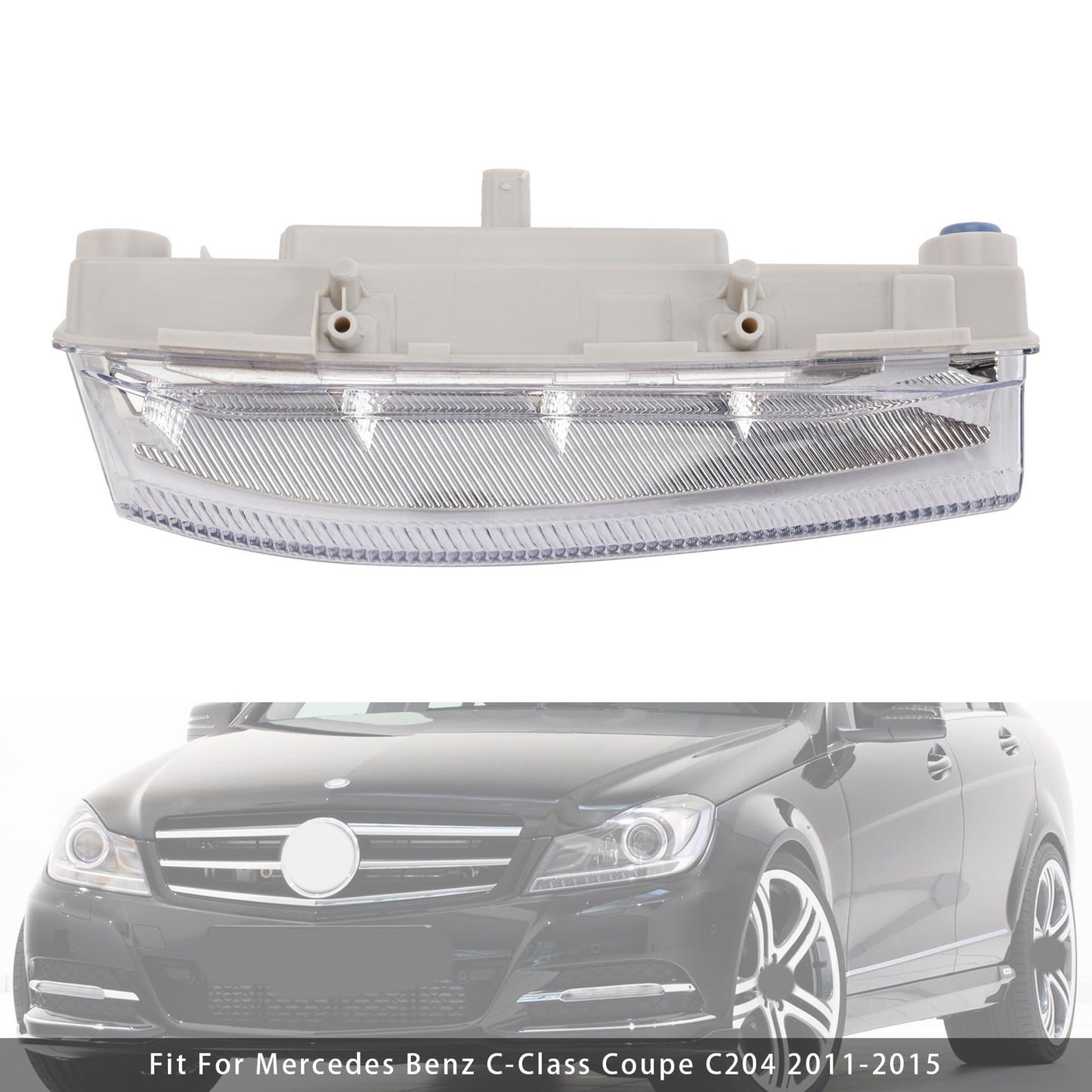 LED Daytime Running Right Fog Lights For Mercedes Benz W204 S204 W212 2007-2014