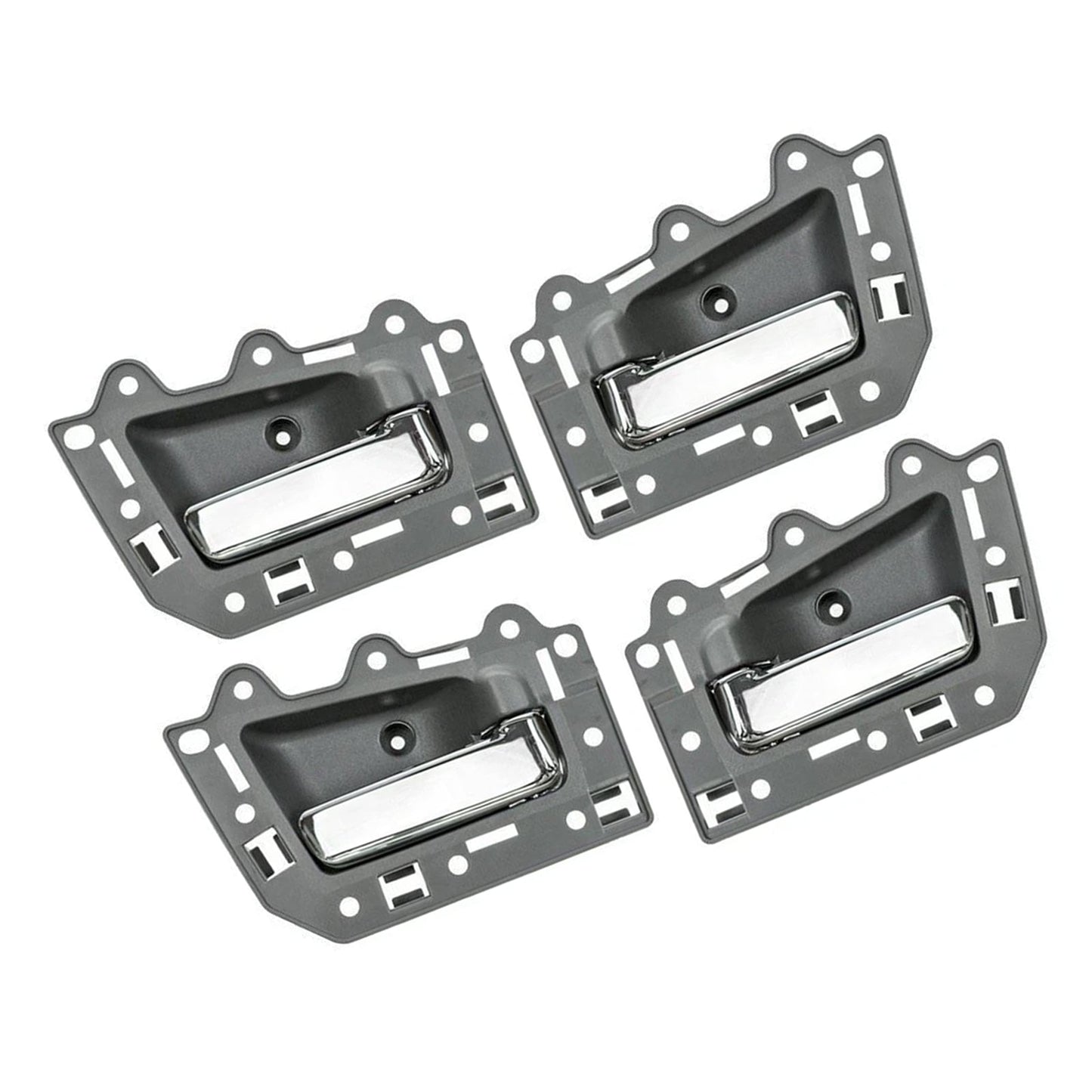 4pcs Front Rear Inside Inner Door Handle Chrome For Jeep Grand Cherokee 2005-2011