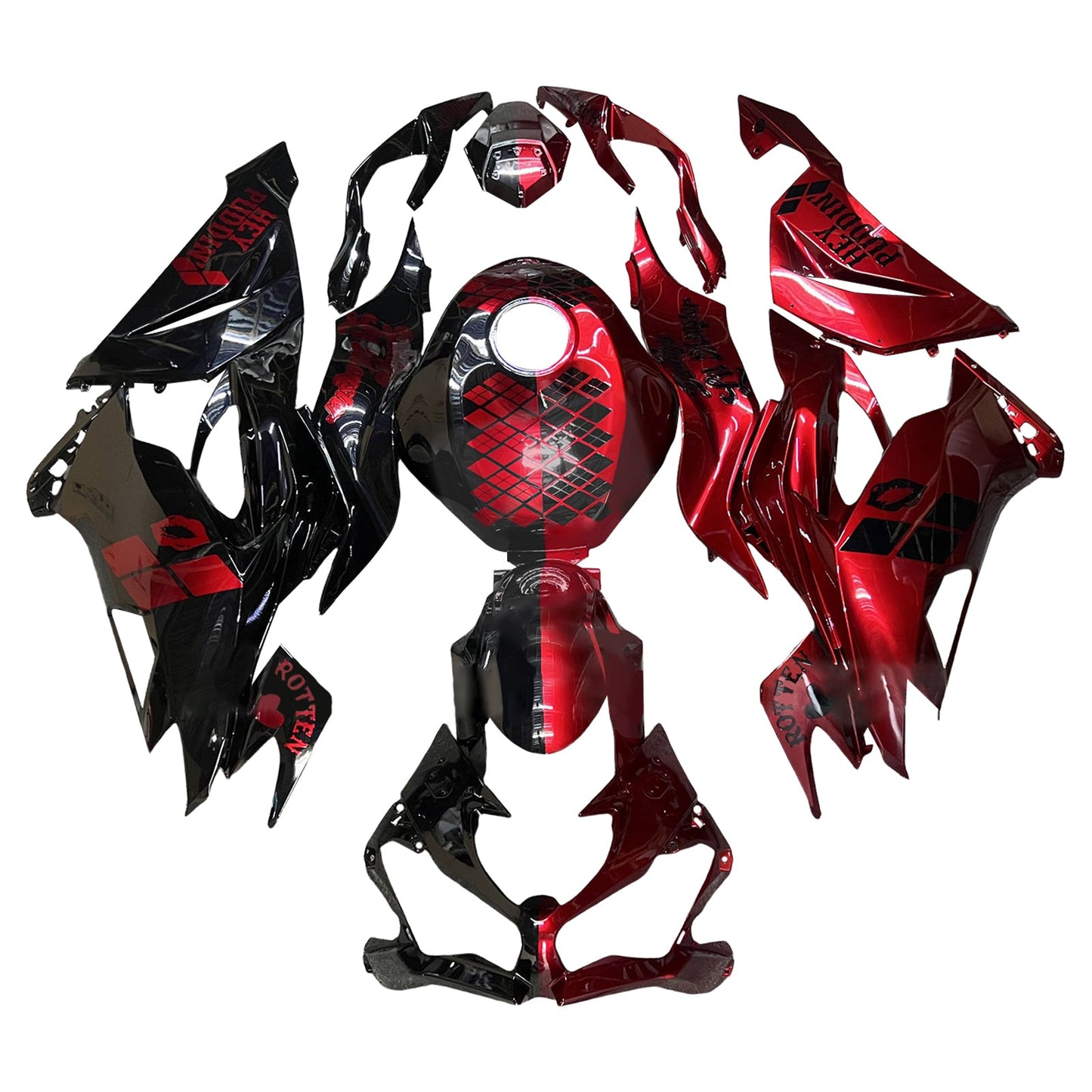 Injection Fairing Kit Bodywork Plastic ABS fit For Kawasaki ZX6R 2019-2023