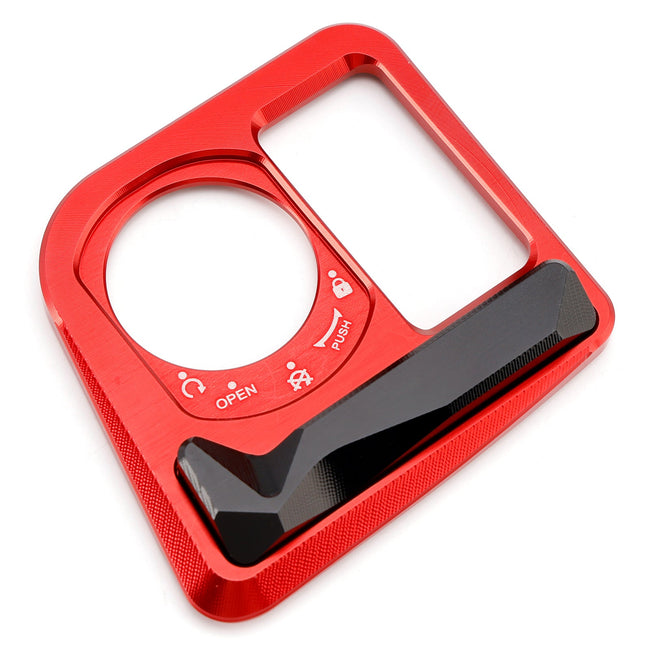 Aluminum Key Cylinder Cover Red For Honda PCX125 PCX160 2021-2024