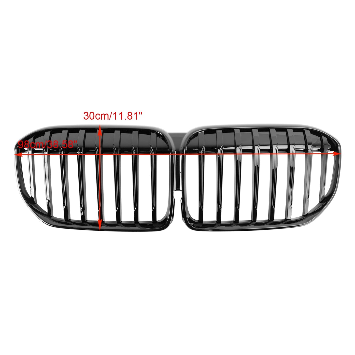 2019-2022 BMW 7 Series G11 G12 Single Slat Gloss Black Front Grill Grille