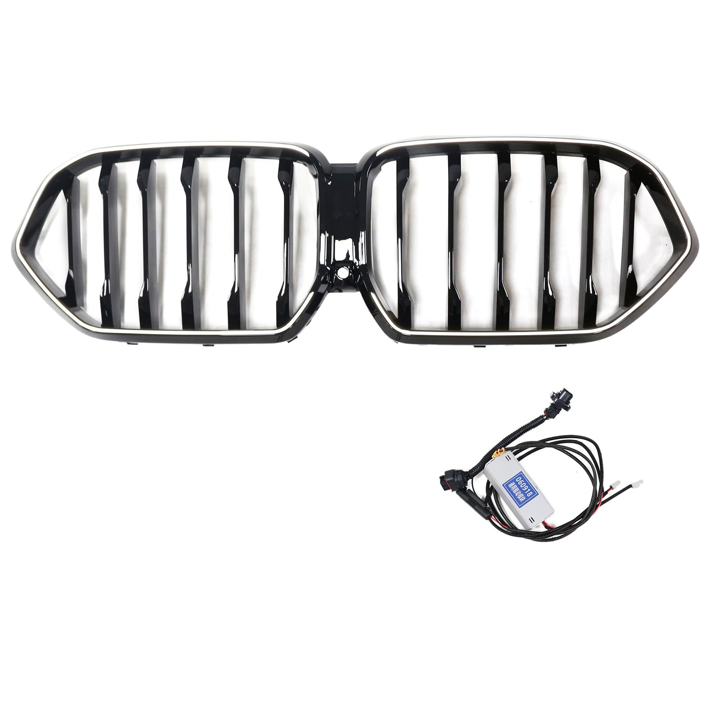 2023-2025 BMW X6 G06 M60i W/Camera Hole Black Front Bumper Grille Grill