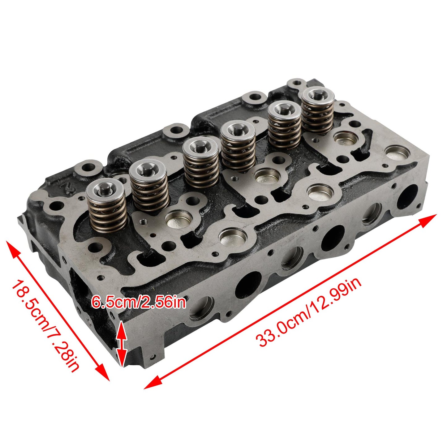 D1703 Complete Cylinder Head & Gasket For Kubota Bobcat 1A033-03043 16487-03040