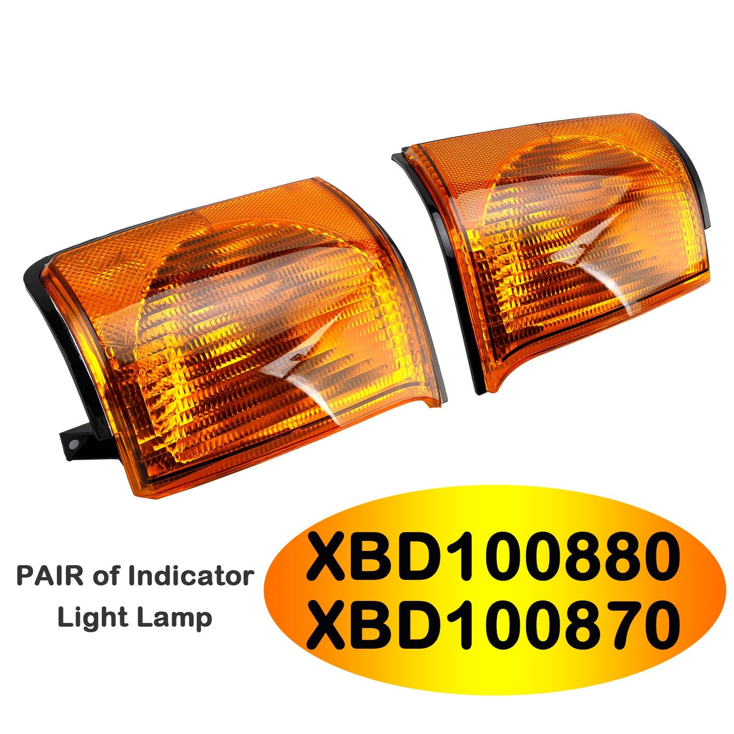 PAIR of Indicator Light Lamp for Land Rover Discovery 2 Front L/H N/S
