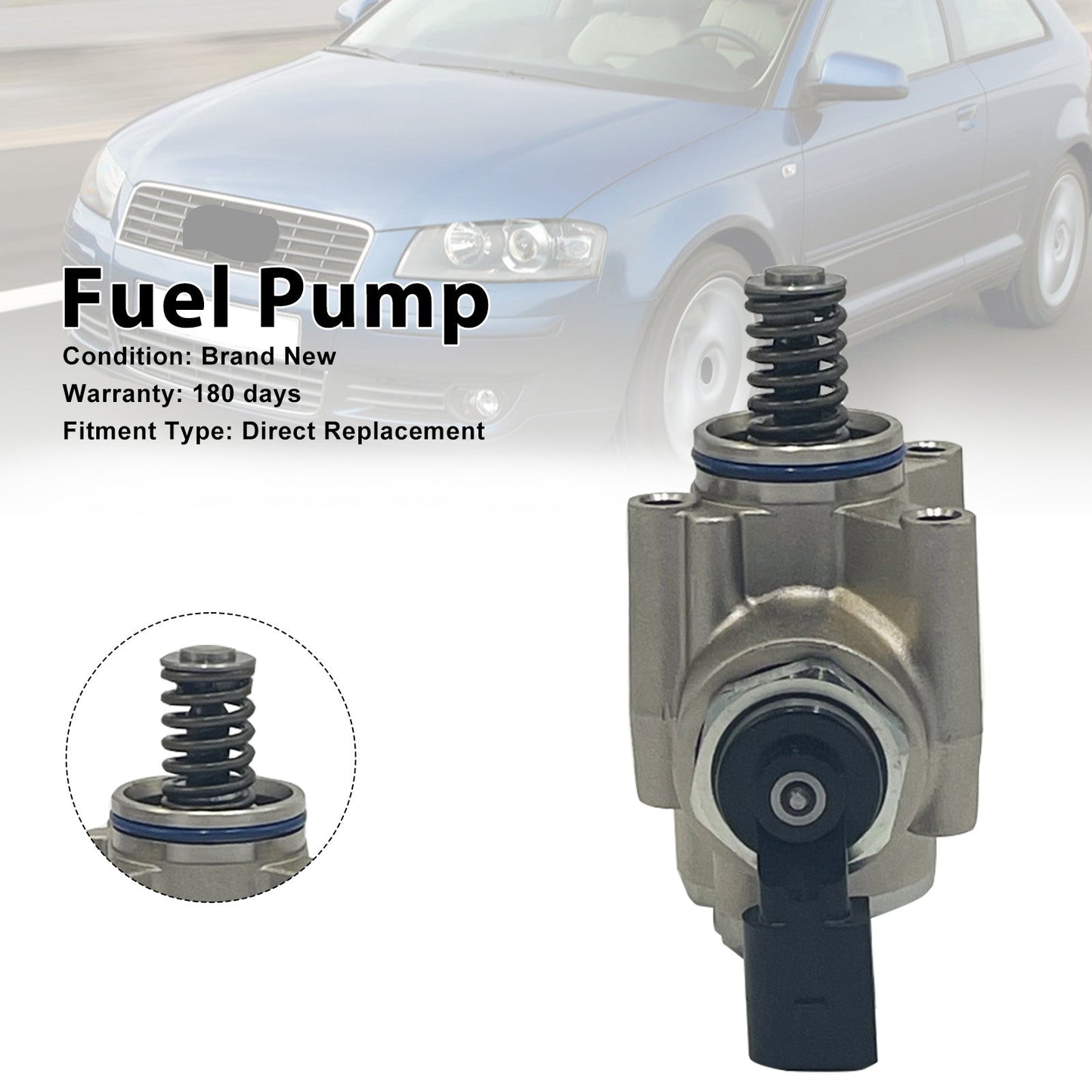 Audi A3 (8P1) 1.6 FSI Engine: BAG BLP BLF High Pressure Fuel Pump 03C127025R