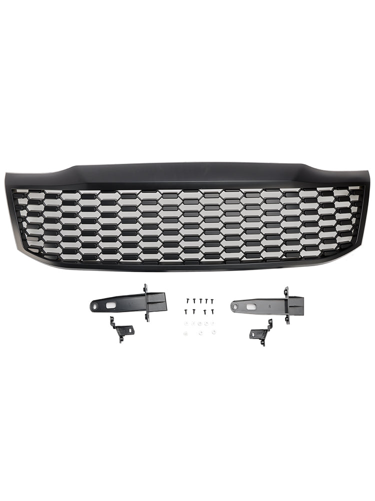 2012-2014 Toyota Hilux Vigo MK7 Matt Black Front Bumper Grill Grille
