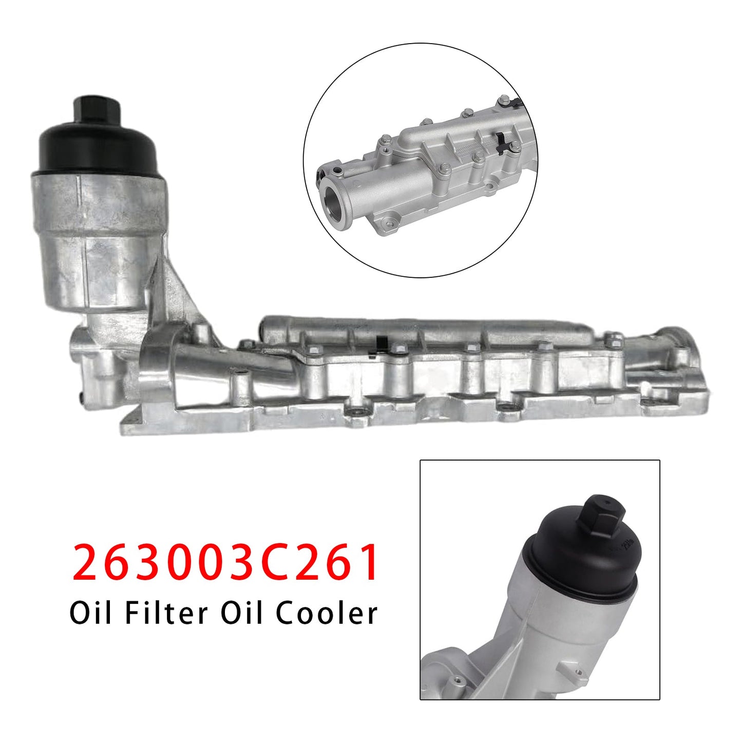 2007-2013 For Hyundai Veracruz Oil Filter Oil Cooler Assembly 263003C261