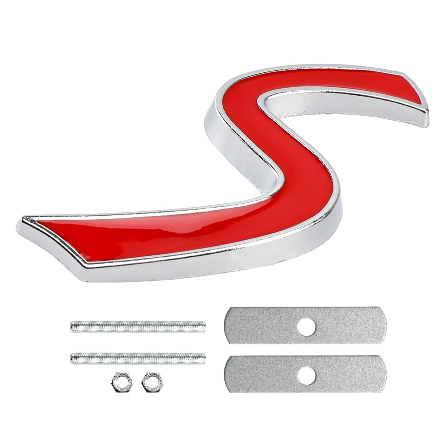 Front Grille S Emblem Decal Badge for MINI Cooper