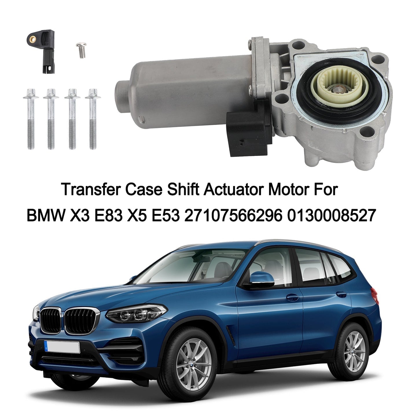 2006-2009 BMW E70 Transfer Case Shift Actuator Motor 27107566296 0130008527