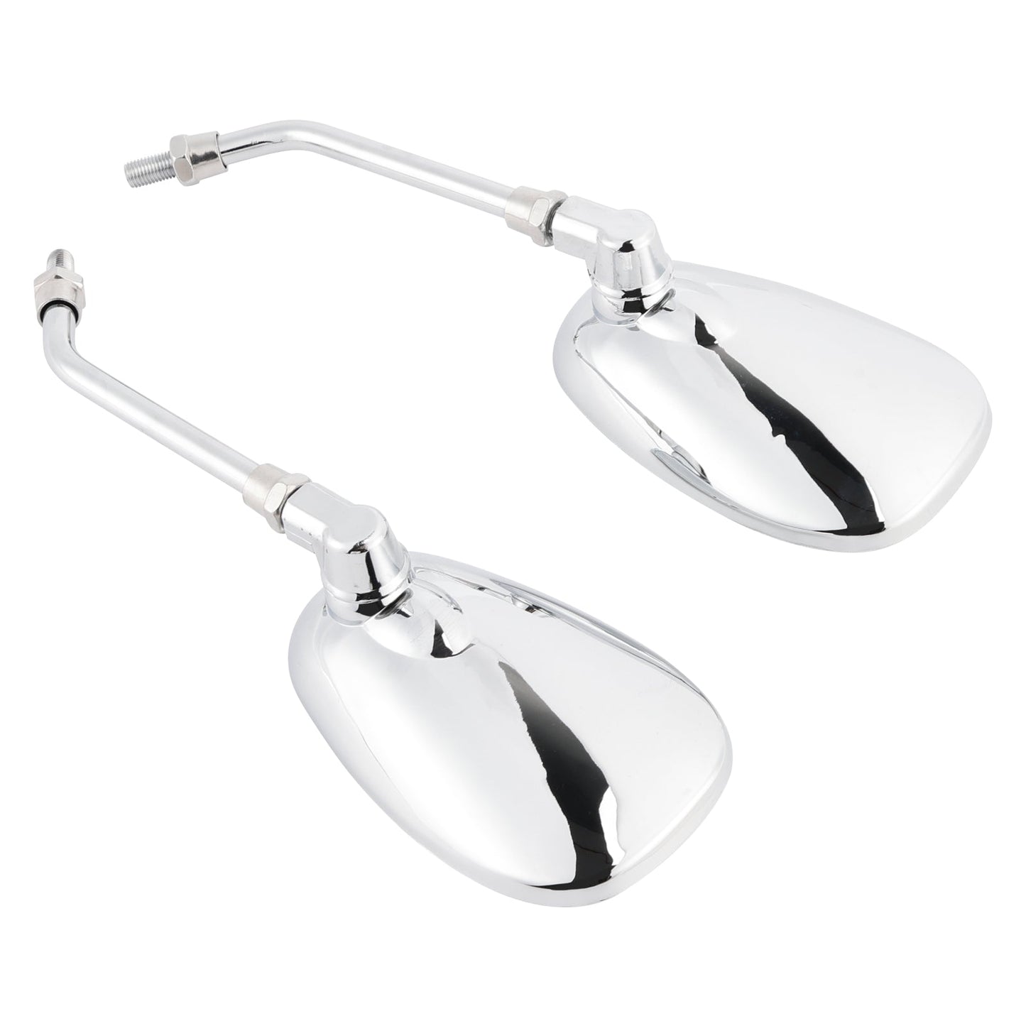 Pair Black M10 Rearview Mirrors For Yamaha V-Star XVS650 1998-2004 XVS1100 00-09