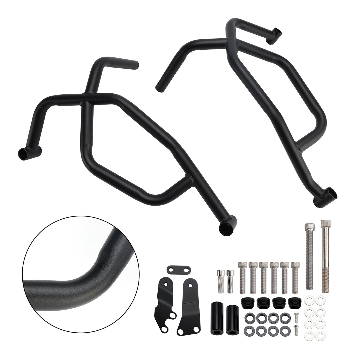 2021-2025 Yamaha Tracer 7 Crash Bar Lower Engine Guard Steel Frame Fit Black