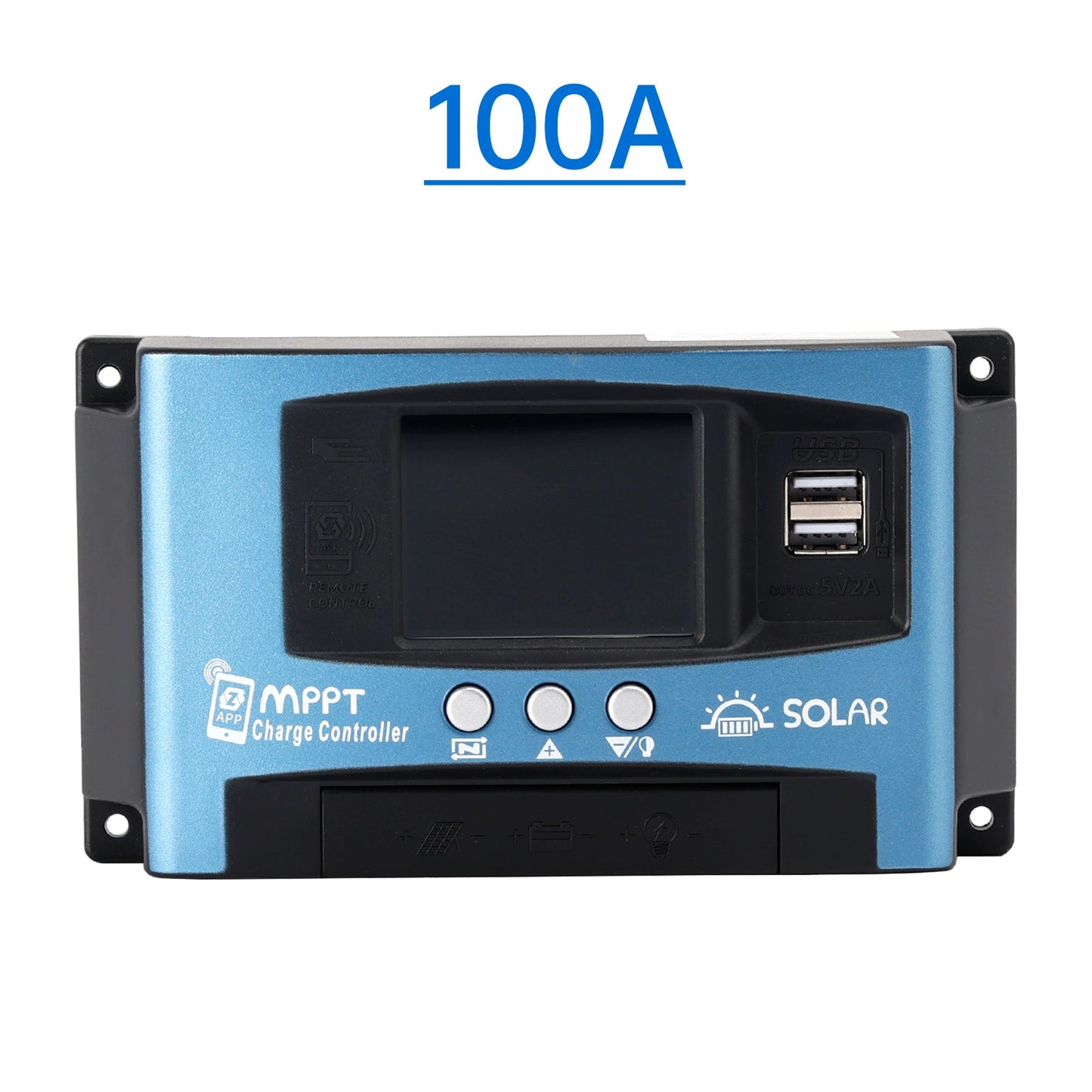 30A/60A/100A MPPT Solar Controller Bluetooth Temperature Monitoring Charging