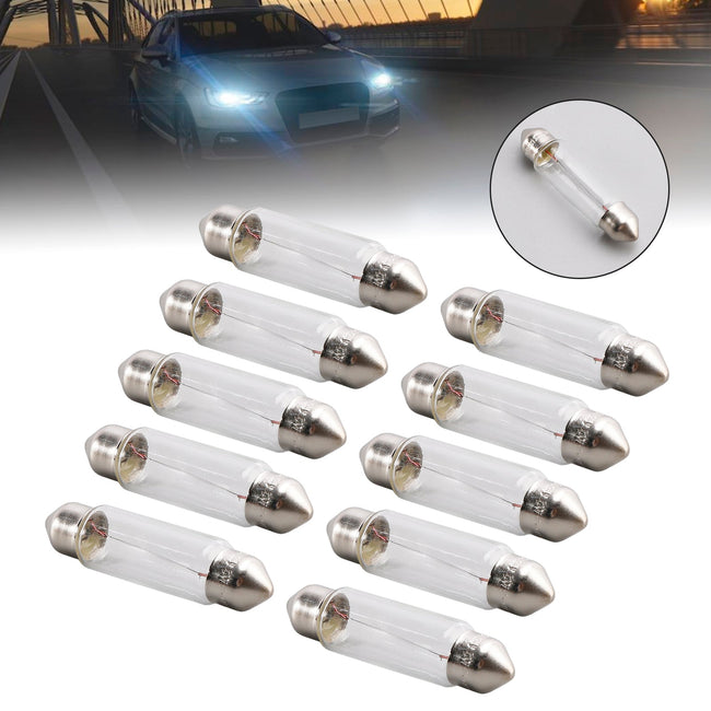 10PCS Car Light Tubular Lamp bulb C5W SV8.5 41MM 6424 24V 5W For OSRAM