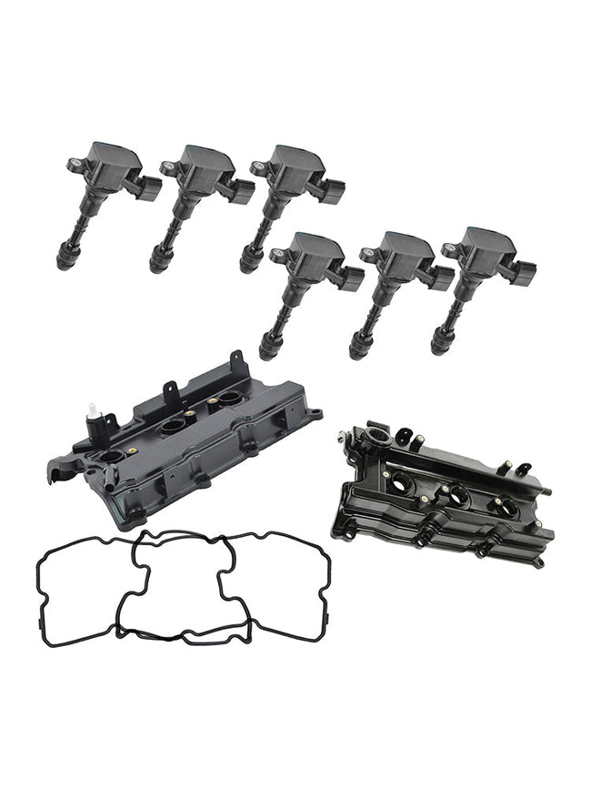 2002-2006 Nissan Altima V6 3.5L Ignition Kit Engine Valve Covers Gaskets+Ignition Coil UF-349 132648J102