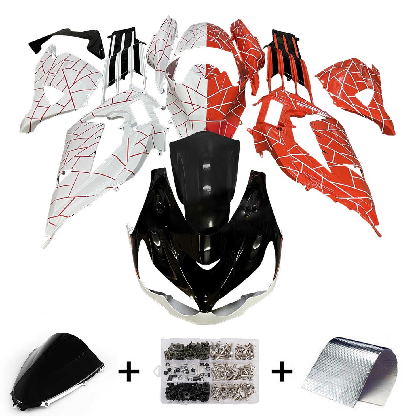 Injection Fairing Kit Bodywork fit For Kawasaki ZX14R ZZR1400 2012-2025
