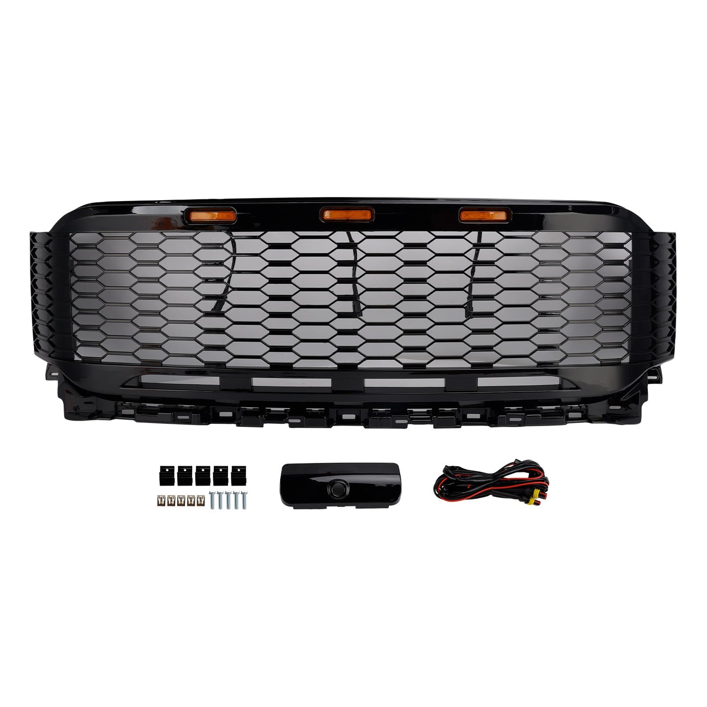 2021-2023 Ford F150 Raptor Replacement ABS Front Bumper Grille Grill W/ LED
