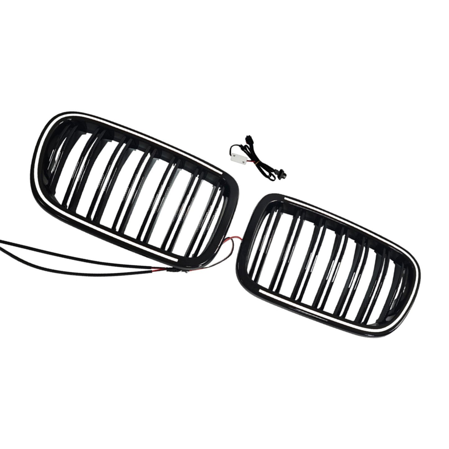 2011-2014 Fit BMW X3 F25 Dual Line Black Front Bumper Kidney Grill Grille