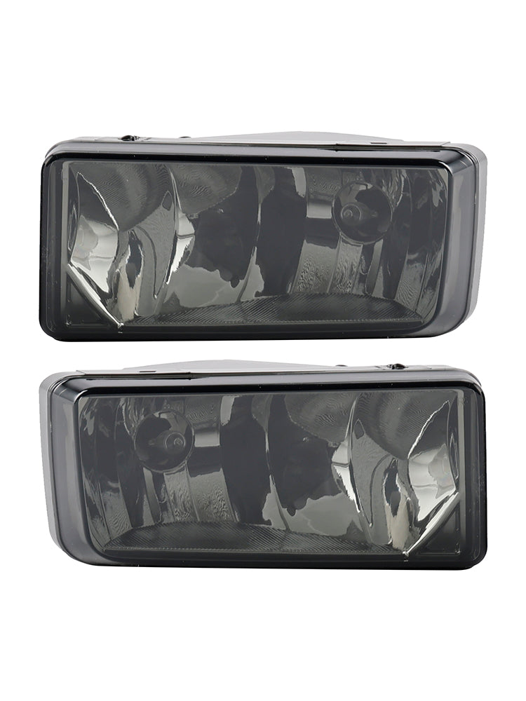 Pair Front Fog Light Lamps With Bulbs For Chevy Silverado 2007-2013 Smoked Lens