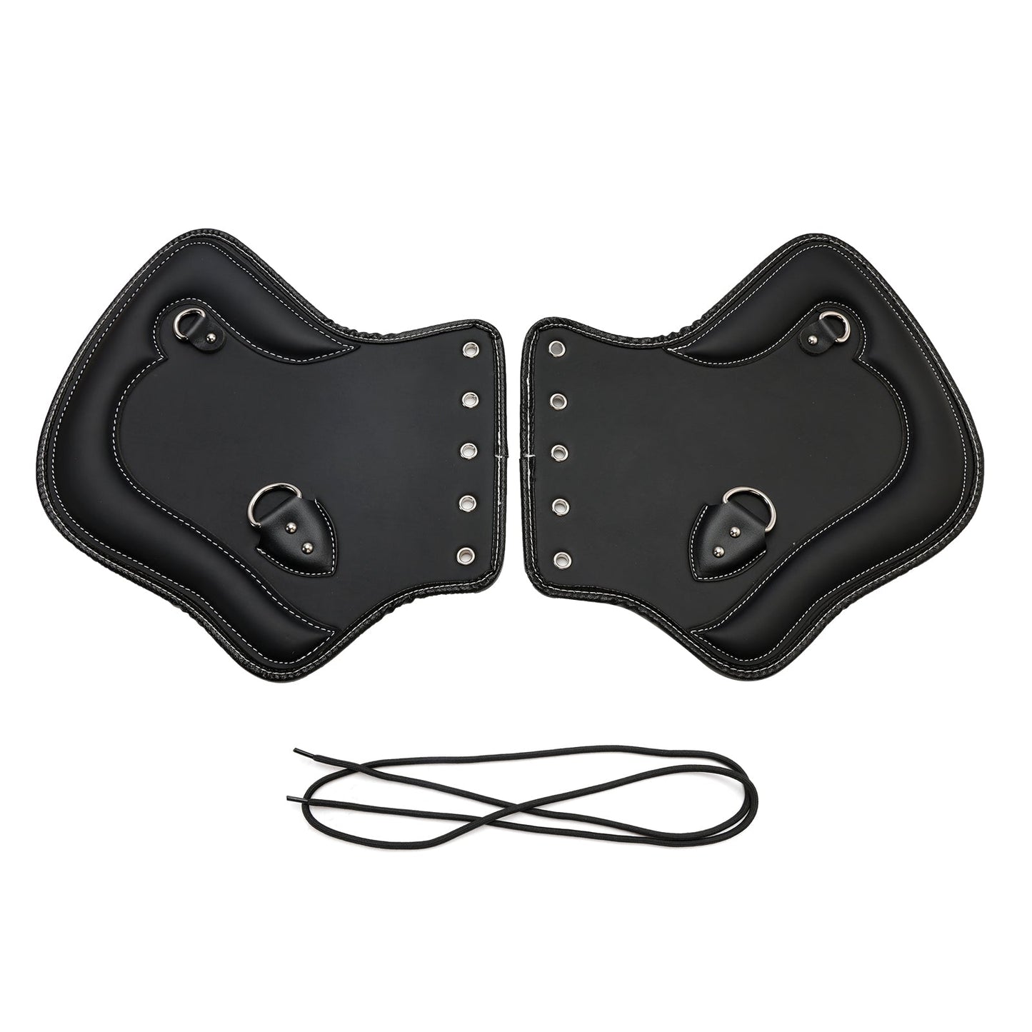 1985-2017 Touring, Softail, Dyna or Sportster Bikes Pair Cnc Heat Shield Saddle Protector Blackb Brown