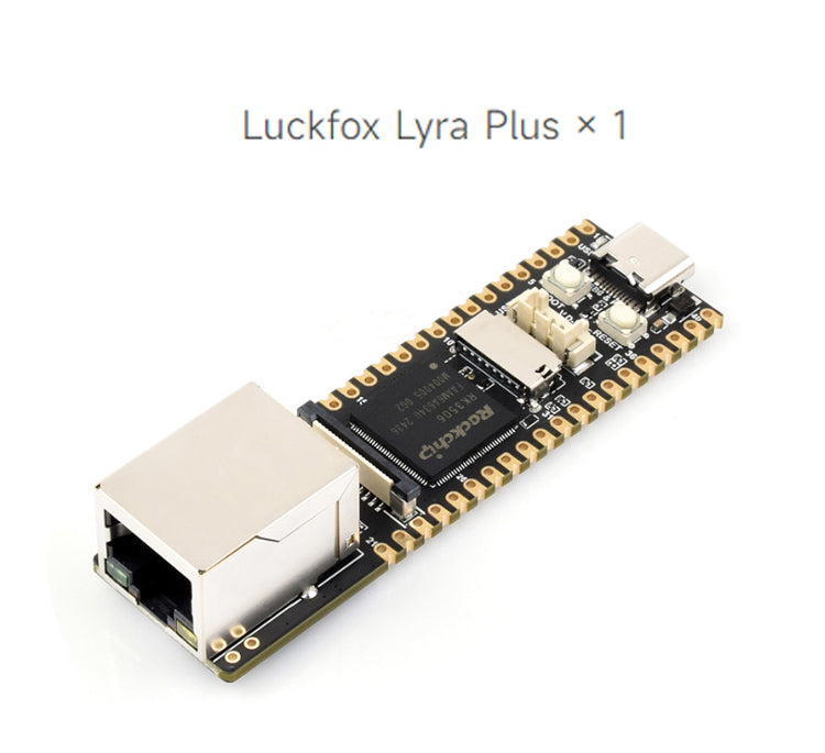 Luckfox Lyra Plus Linux Development Board RK3506G2 Chip RJ45 Network Port 128MB