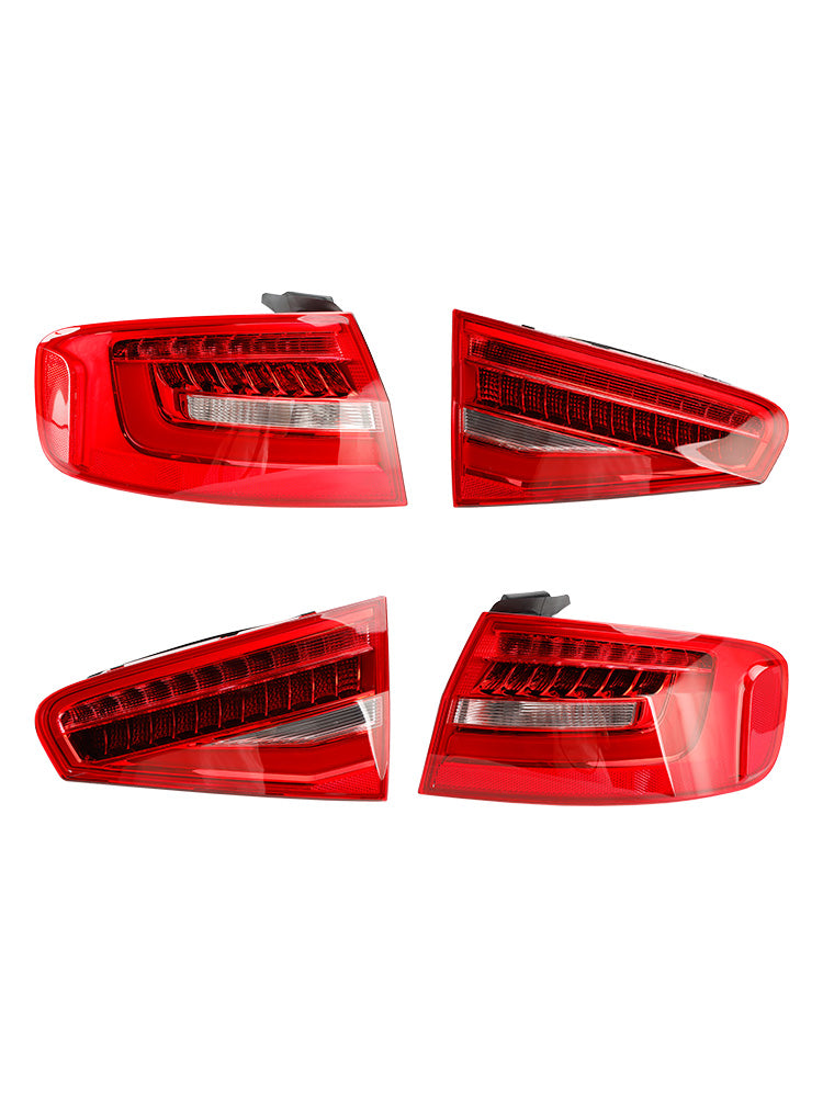 4pcs Rear Tail Light Lamp 8K5945093AC 4AC 5AC 6AC For Audi A4 B8.5PA 2013-2016