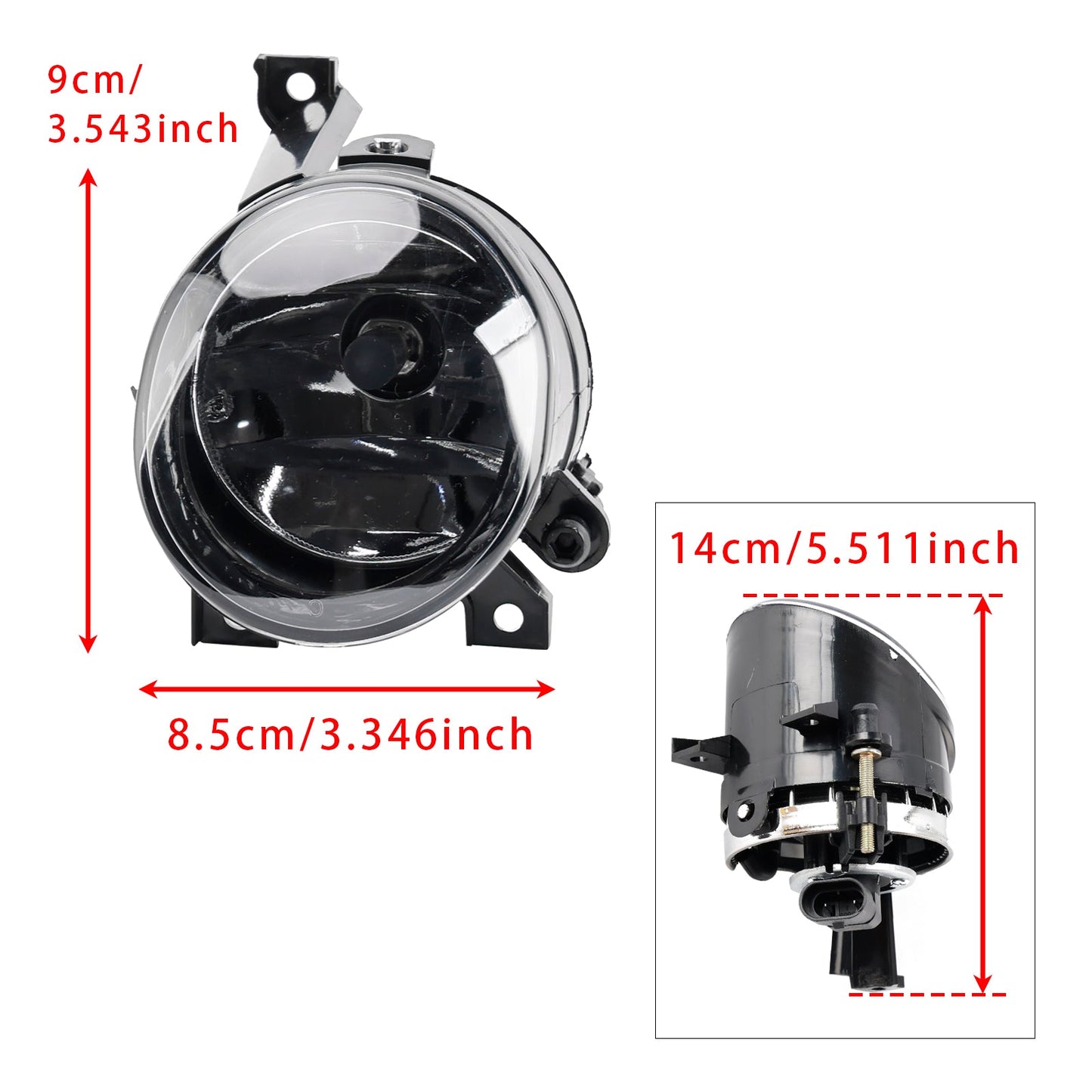 1 Pcs Front Left Fog Light For Volkswagen Polo 2010-2014 Tiguan 2008-2011