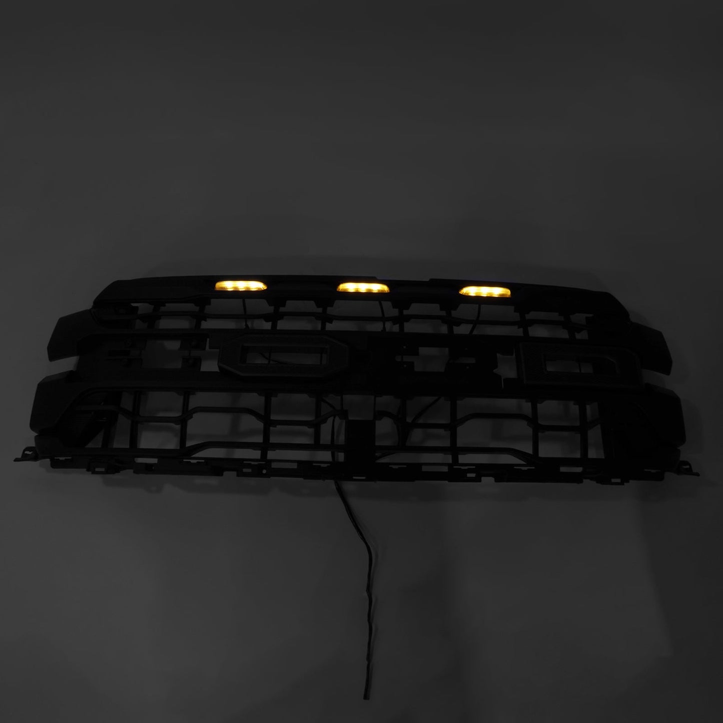 Black Front Bumper Grille Grill Fit Ford F150 RAPTOR 2024+ Only