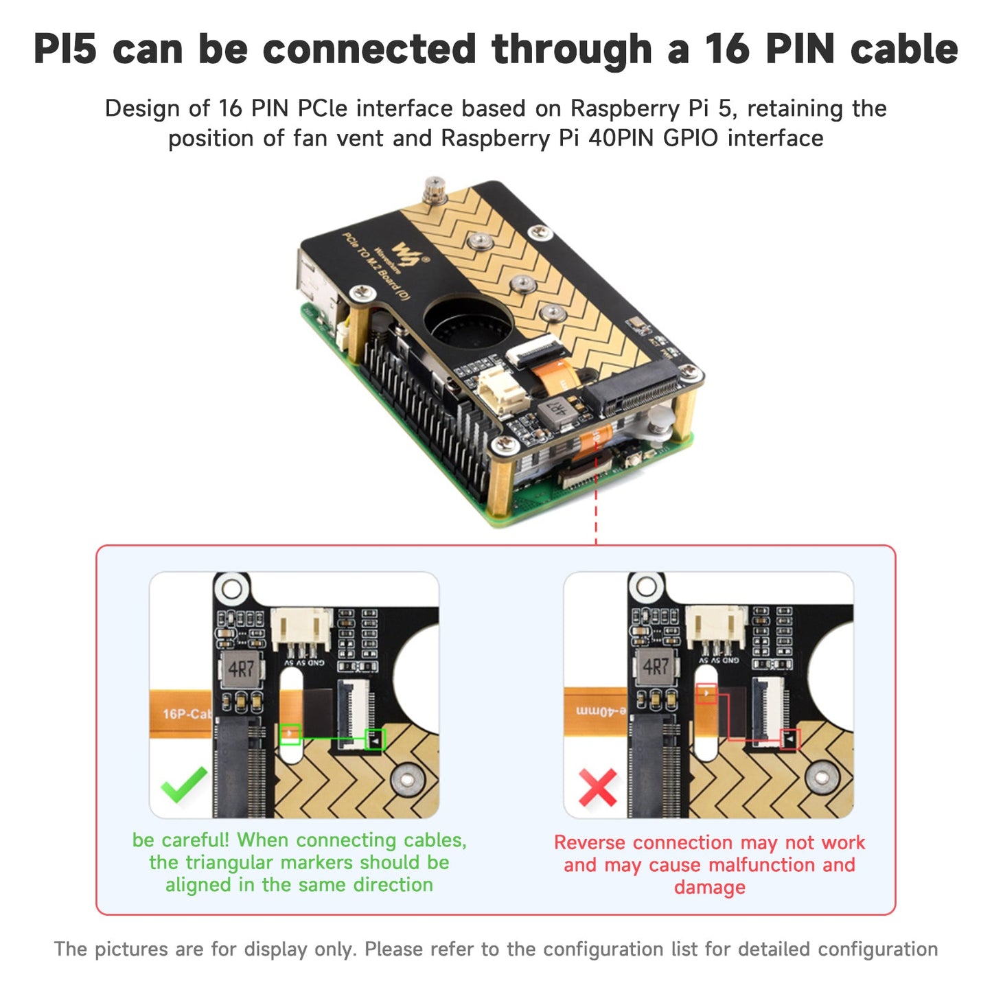 Raspberry Pi 5 PCIE to M.2 Interface Rotor 8Gbps Transmission Expansion Board