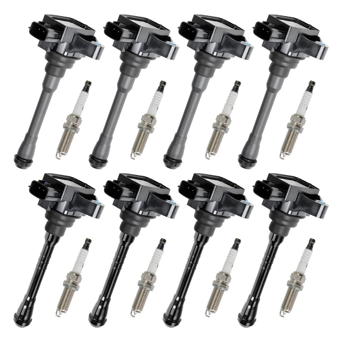 2017-2020 Nissan Titan 5.6L V8 8X Ignition Coil & Spark Plug UF812 UF813