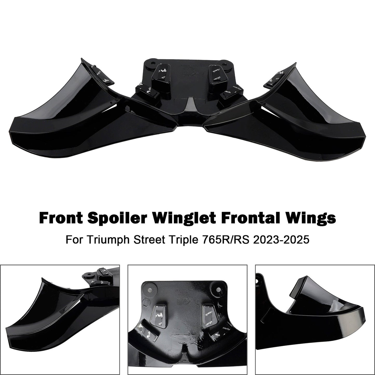 2023-2025 Street Triple 765R/RS Front Spoiler Winglet Frontal Wings