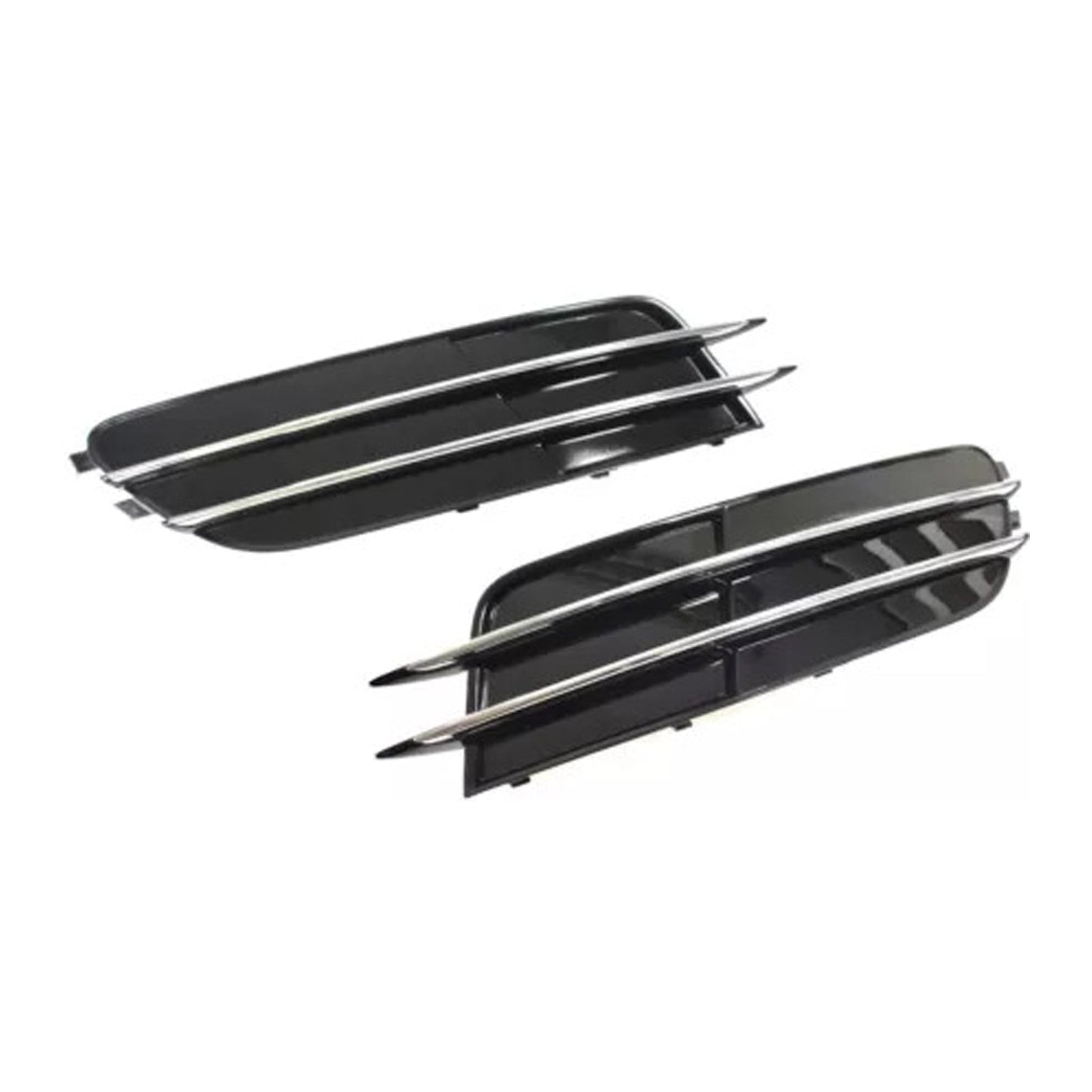 2012-2014 Audi A6 C7 1 Pair Front Bumper Fog Light Grill Cover Bezel