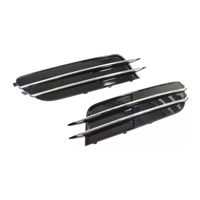 2012-2014 Audi A6 C7 1 Pair Front Bumper Fog Light Grill Cover Bezel