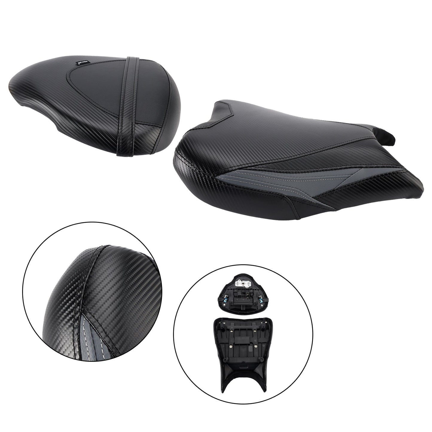 2022-2024 For Suzuki Gsx1300R Front&Rear Raider Passenger Cushion Kit Black2